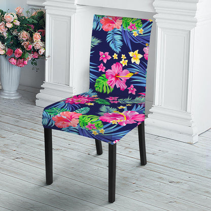 Blossom Tropical Flower Pattern Print Dining Chair Slipcover