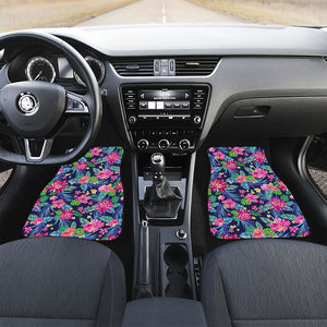 Blossom Tropical Flower Pattern Print Front and Back Car Floor Mats