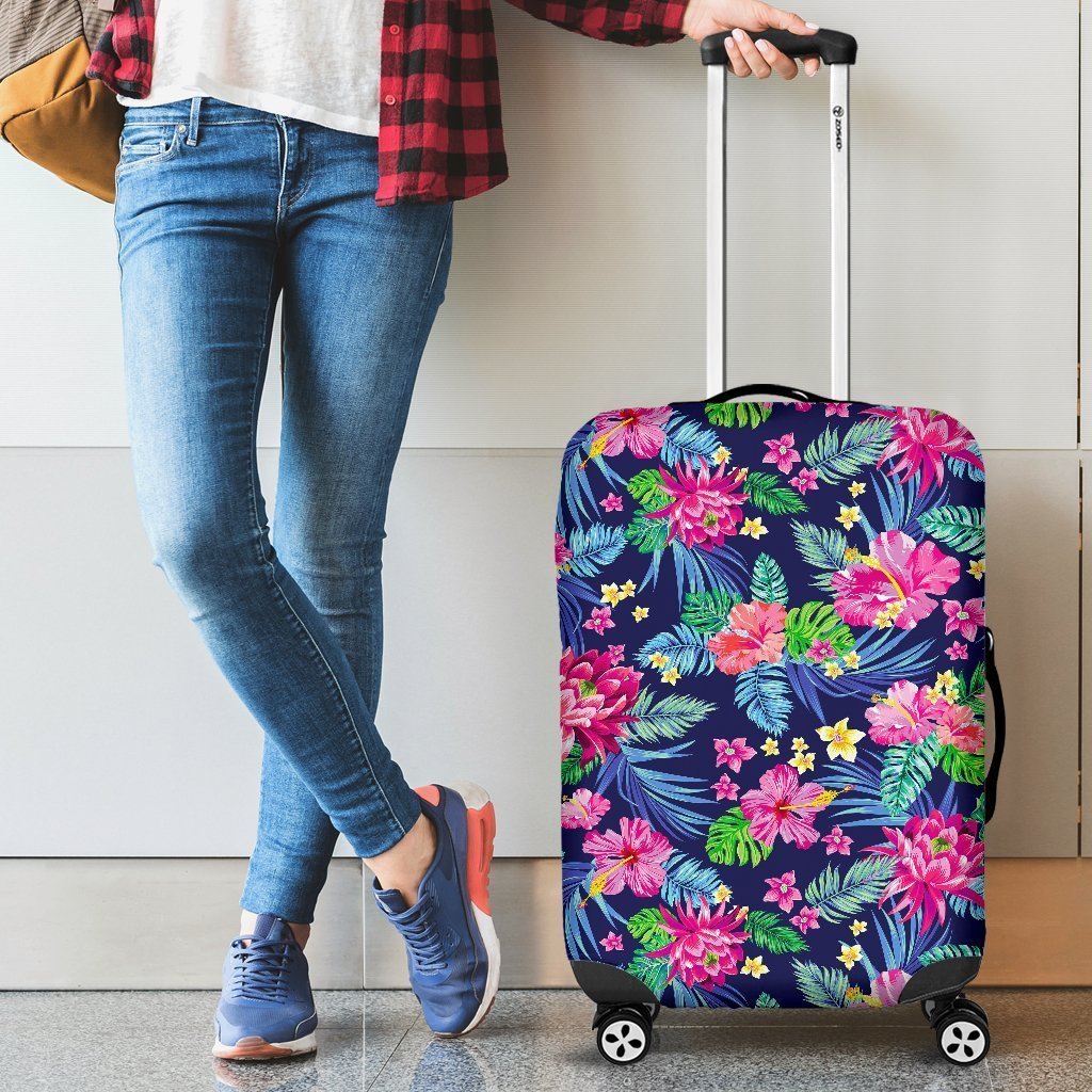 Blossom Tropical Flower Pattern Print Luggage Cover GearFrost