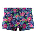 Blossom Tropical Flower Pattern Print Men's Boxer Briefs