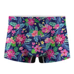 Blossom Tropical Flower Pattern Print Men's Boxer Briefs