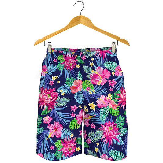Blossom Tropical Flower Pattern Print Men's Shorts