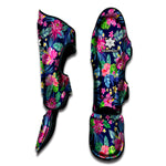 Blossom Tropical Flower Pattern Print Muay Thai Shin Guard