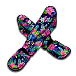 Blossom Tropical Flower Pattern Print Muay Thai Shin Guard