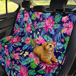 Blossom Tropical Flower Pattern Print Pet Car Back Seat Cover