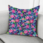 Blossom Tropical Flower Pattern Print Pillow Cover