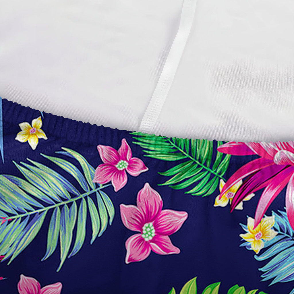 Blossom Tropical Flower Pattern Print Sofa Cover