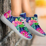 Blossom Tropical Flower Pattern Print Sport Shoes GearFrost