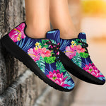 Blossom Tropical Flower Pattern Print Sport Shoes GearFrost