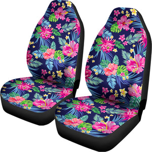 Blossom Tropical Flower Pattern Print Universal Fit Car Seat Covers