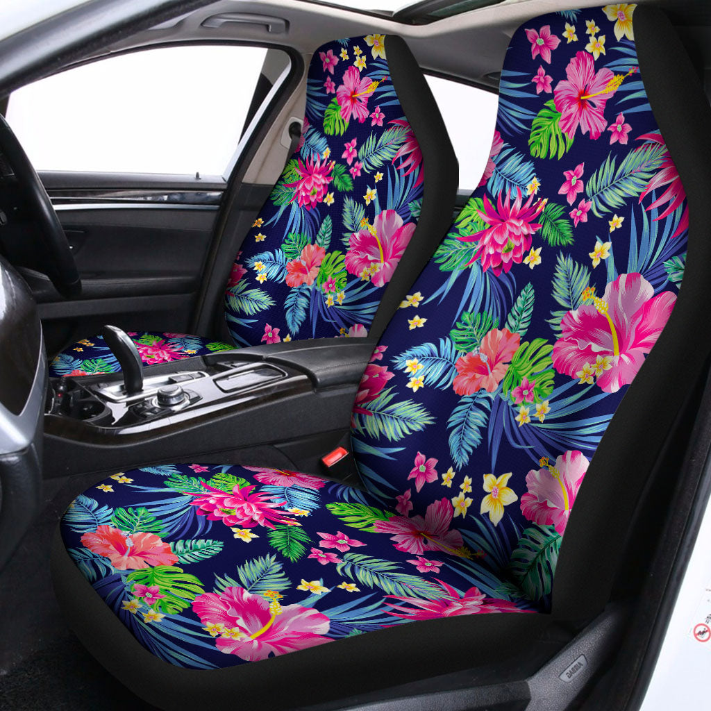 Blossom Tropical Flower Pattern Print Universal Fit Car Seat Covers