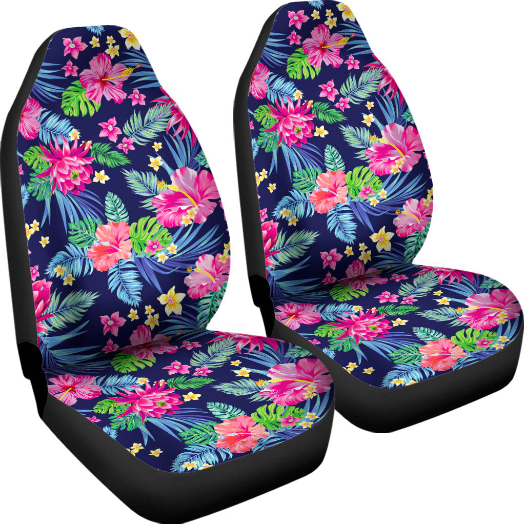 Blossom Tropical Flower Pattern Print Universal Fit Car Seat Covers
