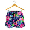 Blossom Tropical Flower Pattern Print Women's Shorts