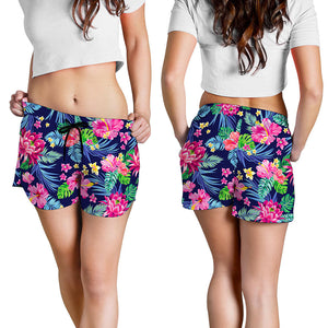 Blossom Tropical Flower Pattern Print Women's Shorts