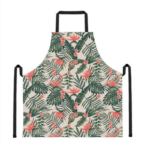 Blossom Tropical Leaves Pattern Print Apron