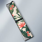 Blossom Tropical Leaves Pattern Print Car Sun Shade GearFrost