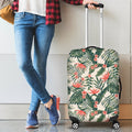 Blossom Tropical Leaves Pattern Print Luggage Cover