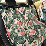 Blossom Tropical Leaves Pattern Print Pet Car Back Seat Cover