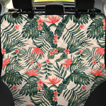 Blossom Tropical Leaves Pattern Print Pet Car Back Seat Cover