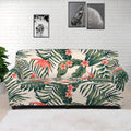 Blossom Tropical Leaves Pattern Print Sofa Cover