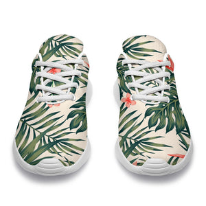 Blossom Tropical Leaves Pattern Print Sport Shoes GearFrost