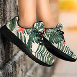 Blossom Tropical Leaves Pattern Print Sport Shoes GearFrost