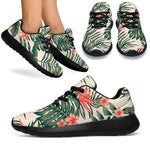 Blossom Tropical Leaves Pattern Print Sport Shoes GearFrost