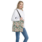 Blossom Tropical Leaves Pattern Print Tote Bag