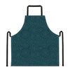 Blue Aboriginal Dot Pattern Print Apron