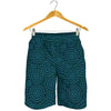 Blue Aboriginal Dot Pattern Print Men's Shorts