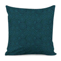 Blue Aboriginal Dot Pattern Print Pillow Cover