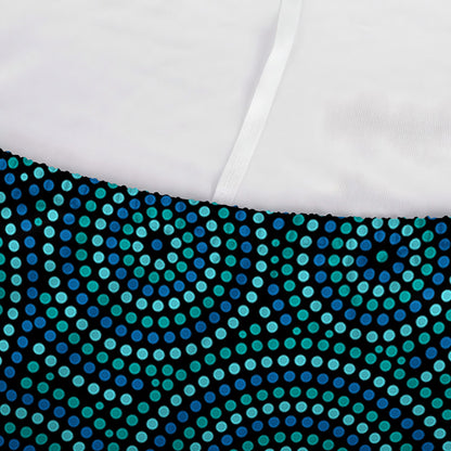 Blue Aboriginal Dot Pattern Print Sofa Cover