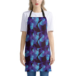 Blue Abstract Spirit Print Apron