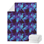 Blue Abstract Spirit Print Blanket