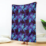 Blue Abstract Spirit Print Blanket