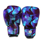 Blue Abstract Spirit Print Boxing Gloves