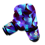 Blue Abstract Spirit Print Boxing Gloves