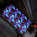 Blue Abstract Spirit Print Car Center Console Cover