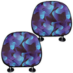 Blue Abstract Spirit Print Car Headrest Covers