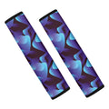 Blue Abstract Spirit Print Car Seat Belt Covers