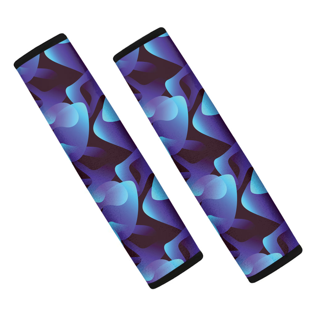 Blue Abstract Spirit Print Car Seat Belt Covers