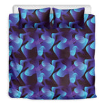 Blue Abstract Spirit Print Duvet Cover Bedding Set