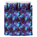 Blue Abstract Spirit Print Duvet Cover Bedding Set
