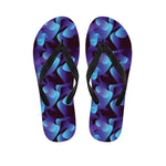 Blue Abstract Spirit Print Flip Flops