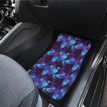 Blue Abstract Spirit Print Front and Back Car Floor Mats
