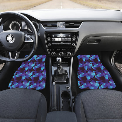 Blue Abstract Spirit Print Front Car Floor Mats