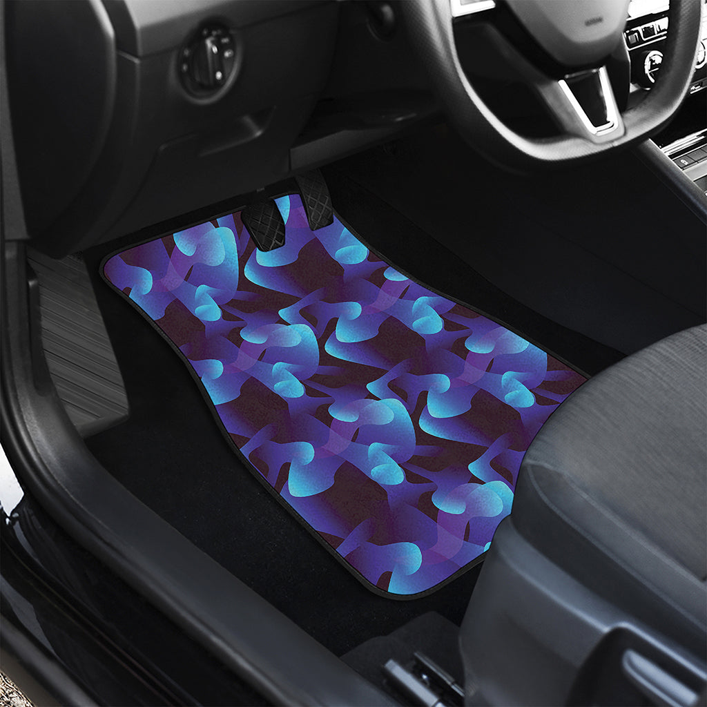 Blue Abstract Spirit Print Front Car Floor Mats