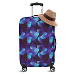 Blue Abstract Spirit Print Luggage Cover