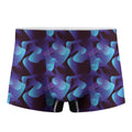 Blue Abstract Spirit Print Men's Boxer Briefs
