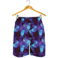 Blue Abstract Spirit Print Men's Shorts